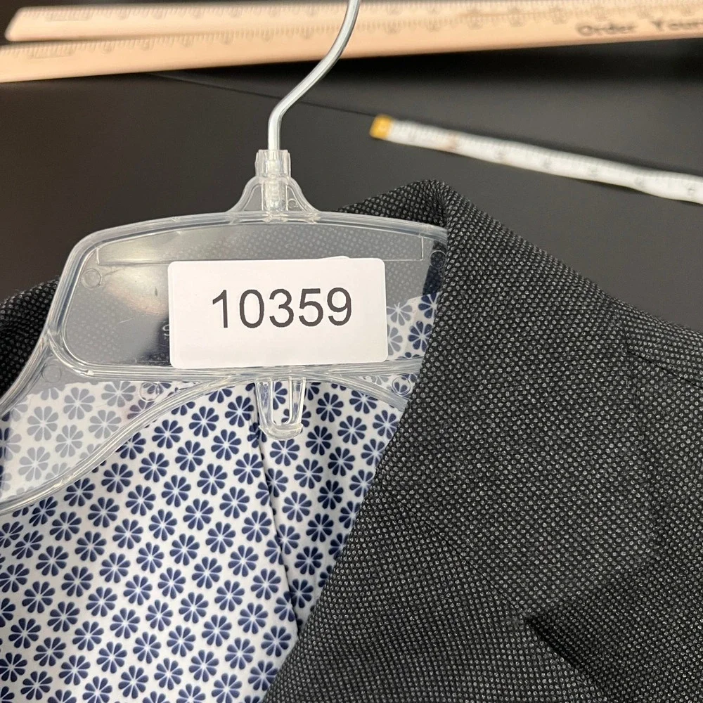 Suitsupply Suit Coat Blazer Mens 40R Charcoal Grey Wool Vitale Barberis Canonico